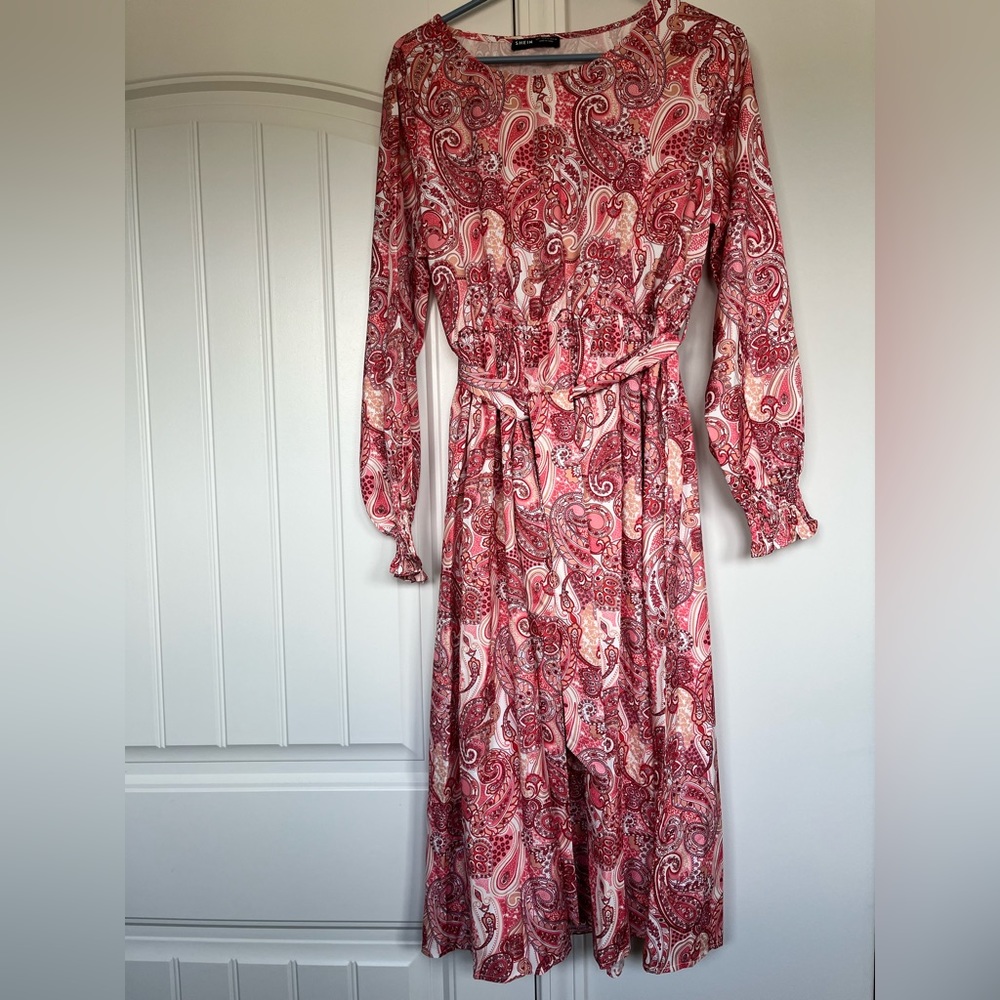 Paisley Print Dress
